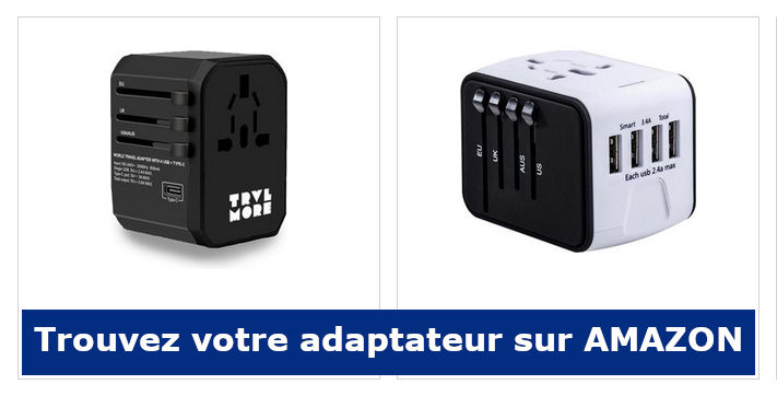 Trouver votre adapteur sur AMAZON